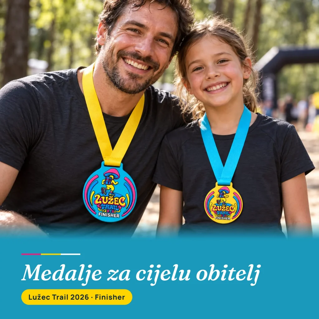 Lužec Trail 2026. Finisher medalje odrasli i djeca